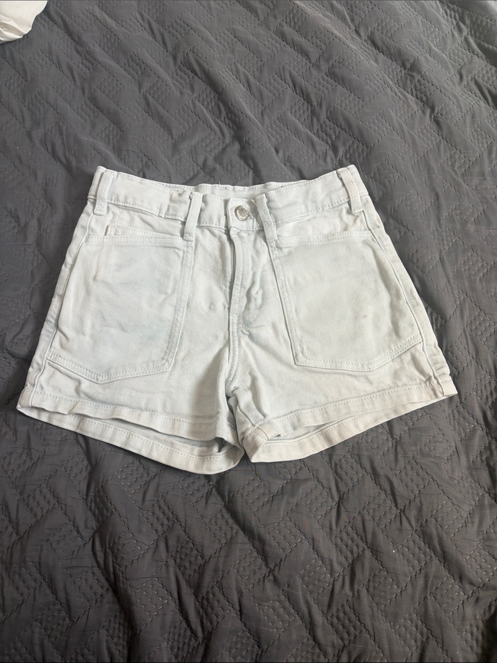 Zara White Girls' Denim Jean Shorts